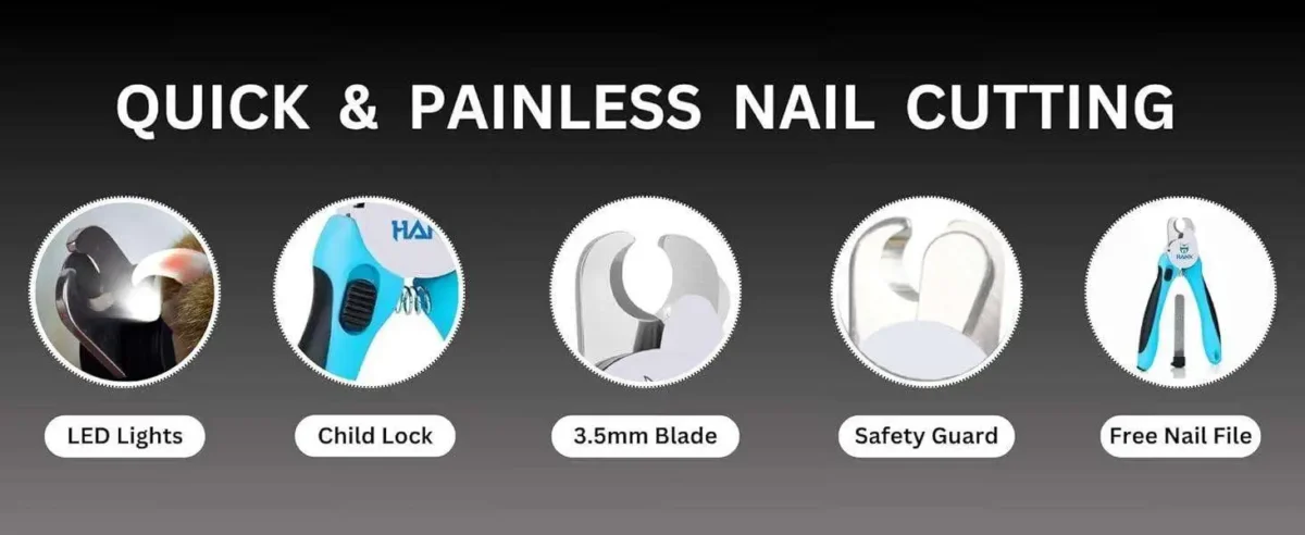 Nail Clipper with LED Light & Safety Guard