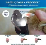 Nail Clipper with LED Light & Safety Guard