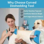 Hank Curved Self-Cleaning Deshedding Brush