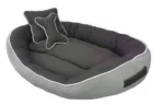 Pet Bed With Anti-Skid Bottom & Machine Washable (Gray)